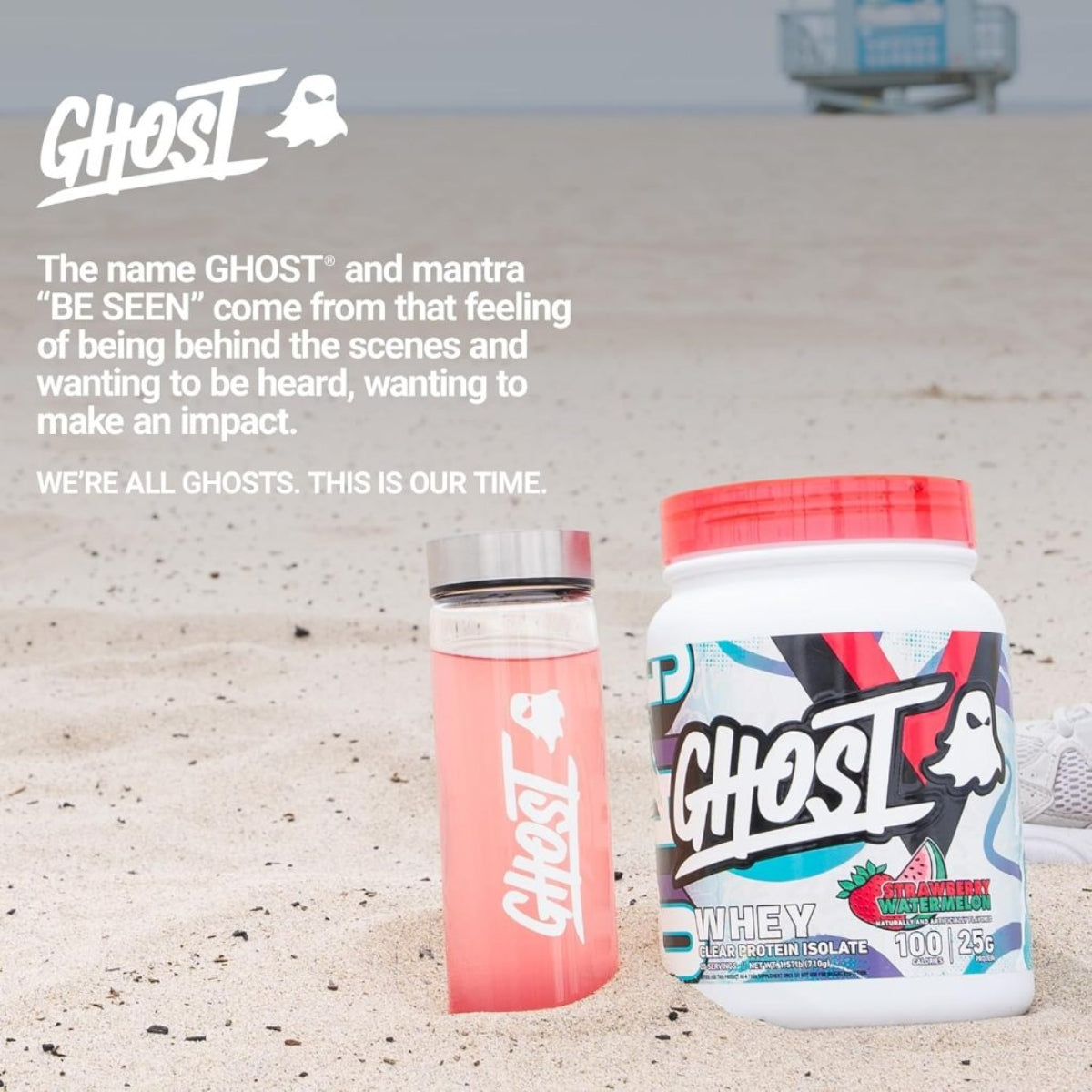 GHOST Clear Whey Isolate Protein Powder, Post Workout Drink for Muscle Gain & Recovery 20 servings - Ultimate Sup Singapore