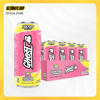 GHOST, Energy Drink, 200mg Caffeine, 12 Cans - Ultimate Sup Singapore