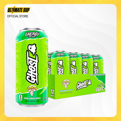 GHOST, Energy Drink, 200mg Caffeine, 12 Cans - Ultimate Sup Singapore