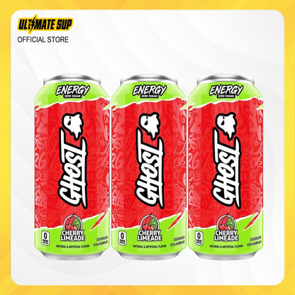 GHOST, Energy Drink, 200mg Caffeine, 12 Cans - Ultimate Sup Singapore