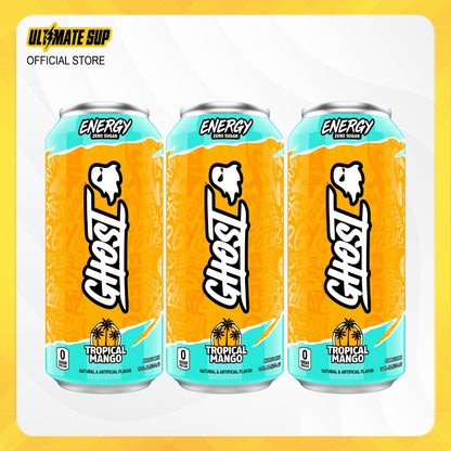 GHOST, Energy Drink, 200mg Caffeine, 12 Cans - Ultimate Sup Singapore