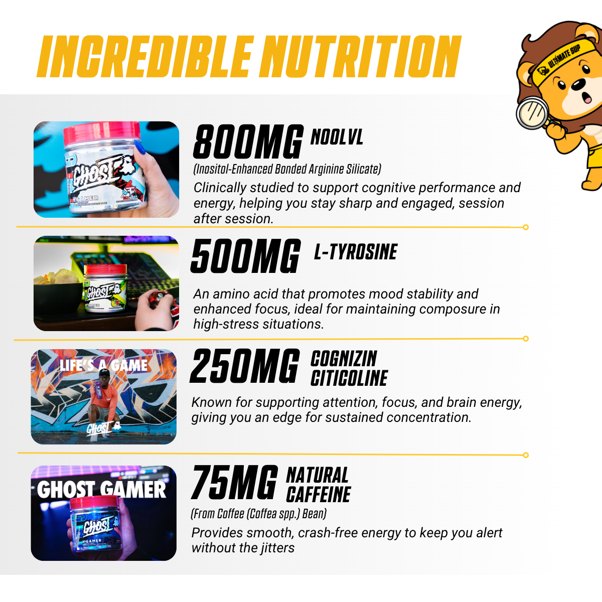 GHOST, Gamer, 40 servings - Ultimate Sup Singapore
