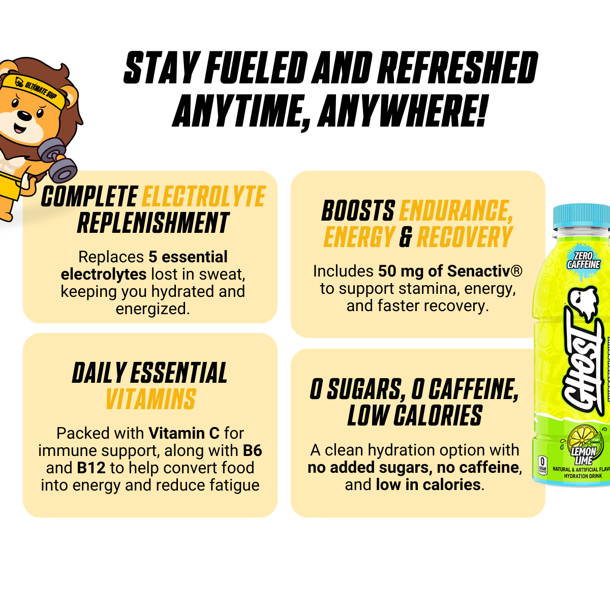 GHOST, Hydration Drink, 3-12 Bottles - Ultimate Sup Singapore