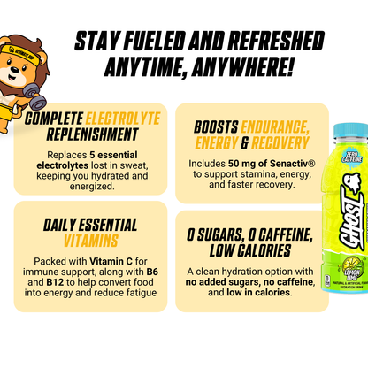 GHOST, Hydration Drink, 3-12 Bottles - Ultimate Sup Singapore