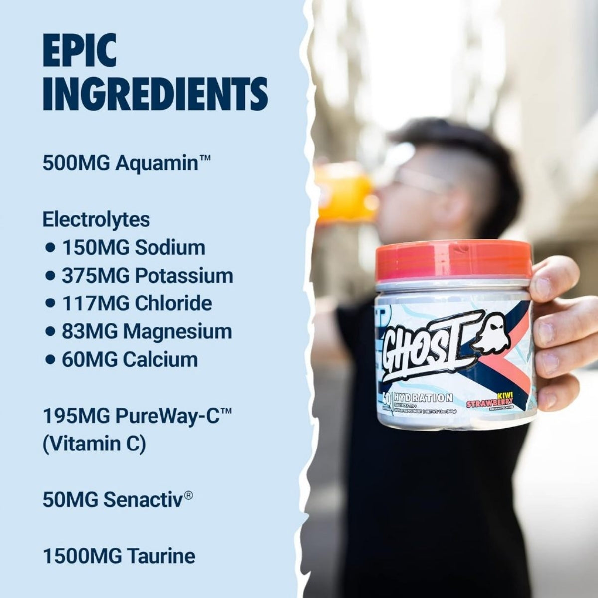 GHOST Hydration, Electrolyte Powder, Energy & Endurance, Electrolyte Enhanced, 40 Serv - Ultimate Sup Singapore