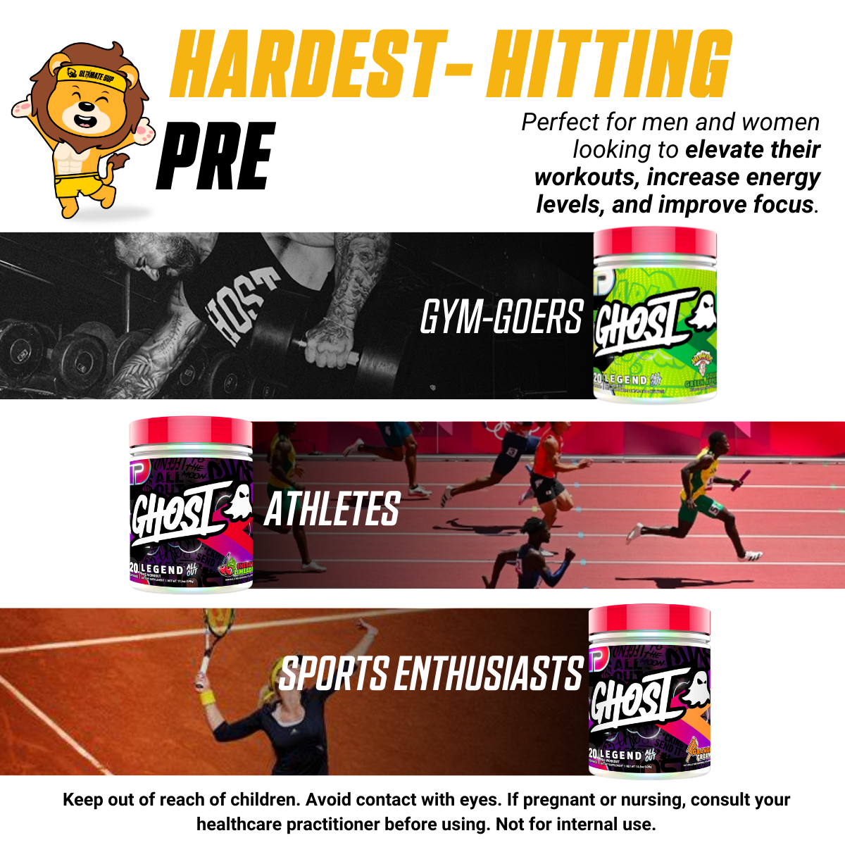 GHOST, Legend All Out Pre-Workout Powder, 20 Sers - Ultimate Sup Singapore