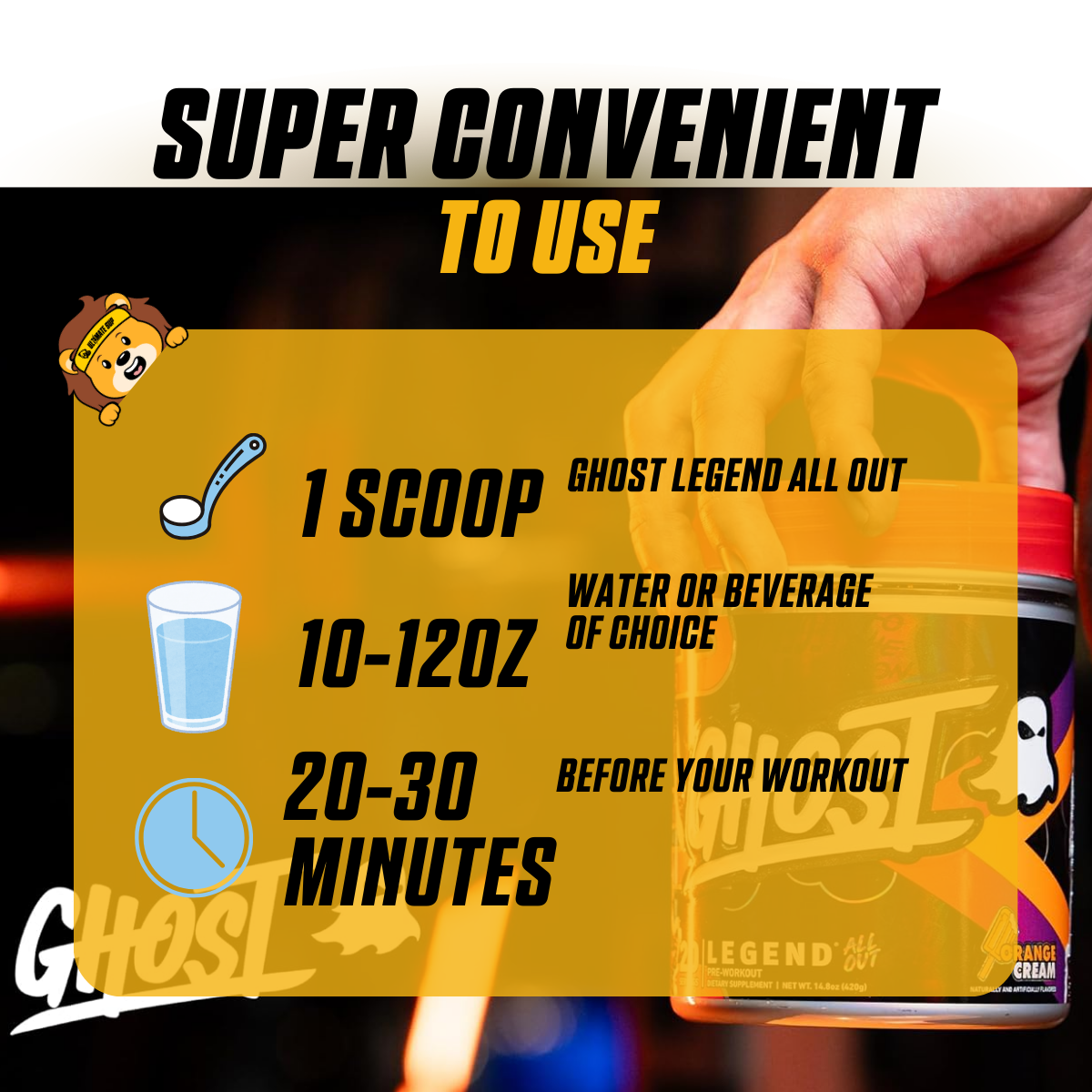 GHOST, Legend All Out Pre-Workout Powder, 20 Sers - Ultimate Sup Singapore
