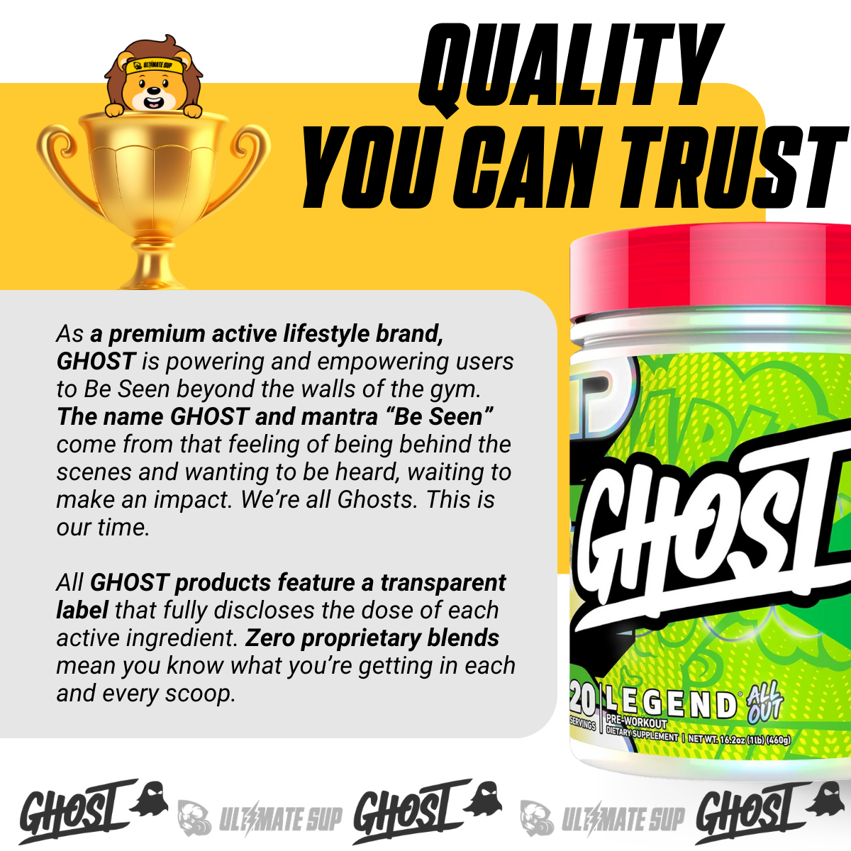 GHOST, Legend All Out Pre-Workout Powder, 20 Sers - Ultimate Sup Singapore