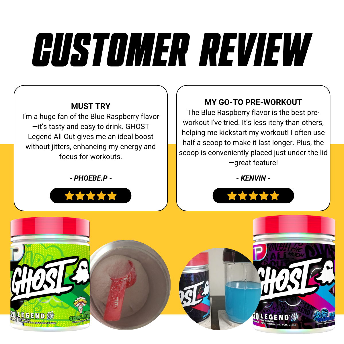 GHOST, Legend All Out Pre-Workout Powder, 20 Sers - Ultimate Sup Singapore