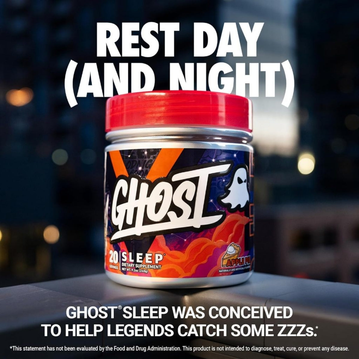 GHOST Sleep Dietary Supplement, Recovery & Rest with Premium Ingredients 20 servings - Ultimate Sup Singapore