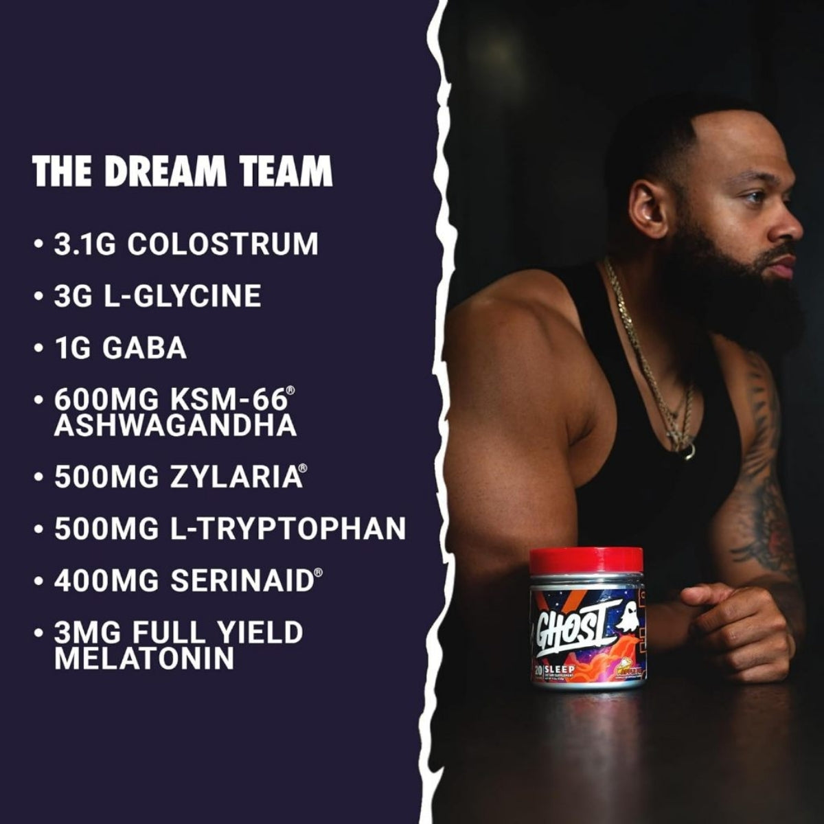 GHOST Sleep Dietary Supplement, Recovery & Rest with Premium Ingredients 20 servings - Ultimate Sup Singapore