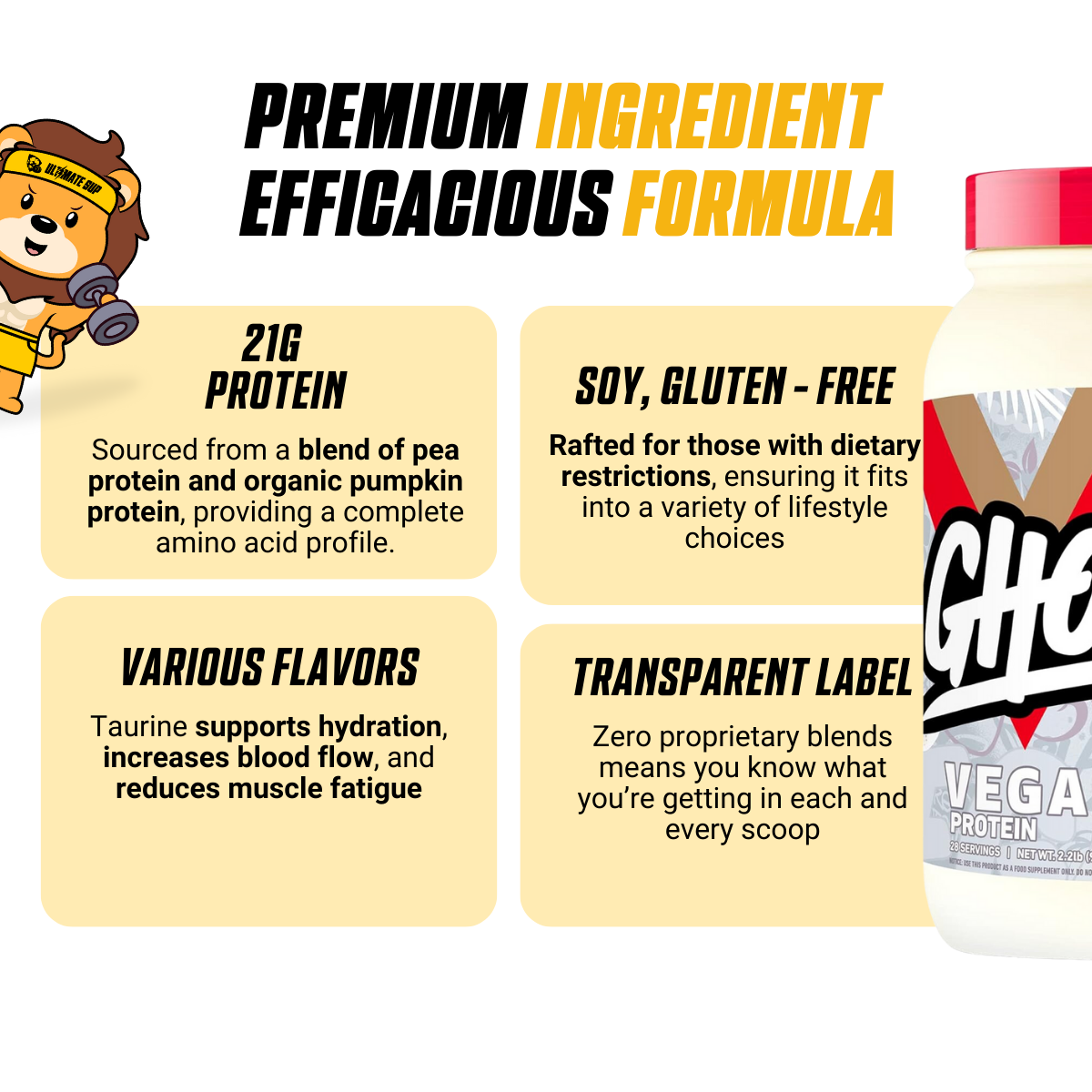 GHOST, Vegan Protein Powder, 2.2lbs - Ultimate Sup Singapore