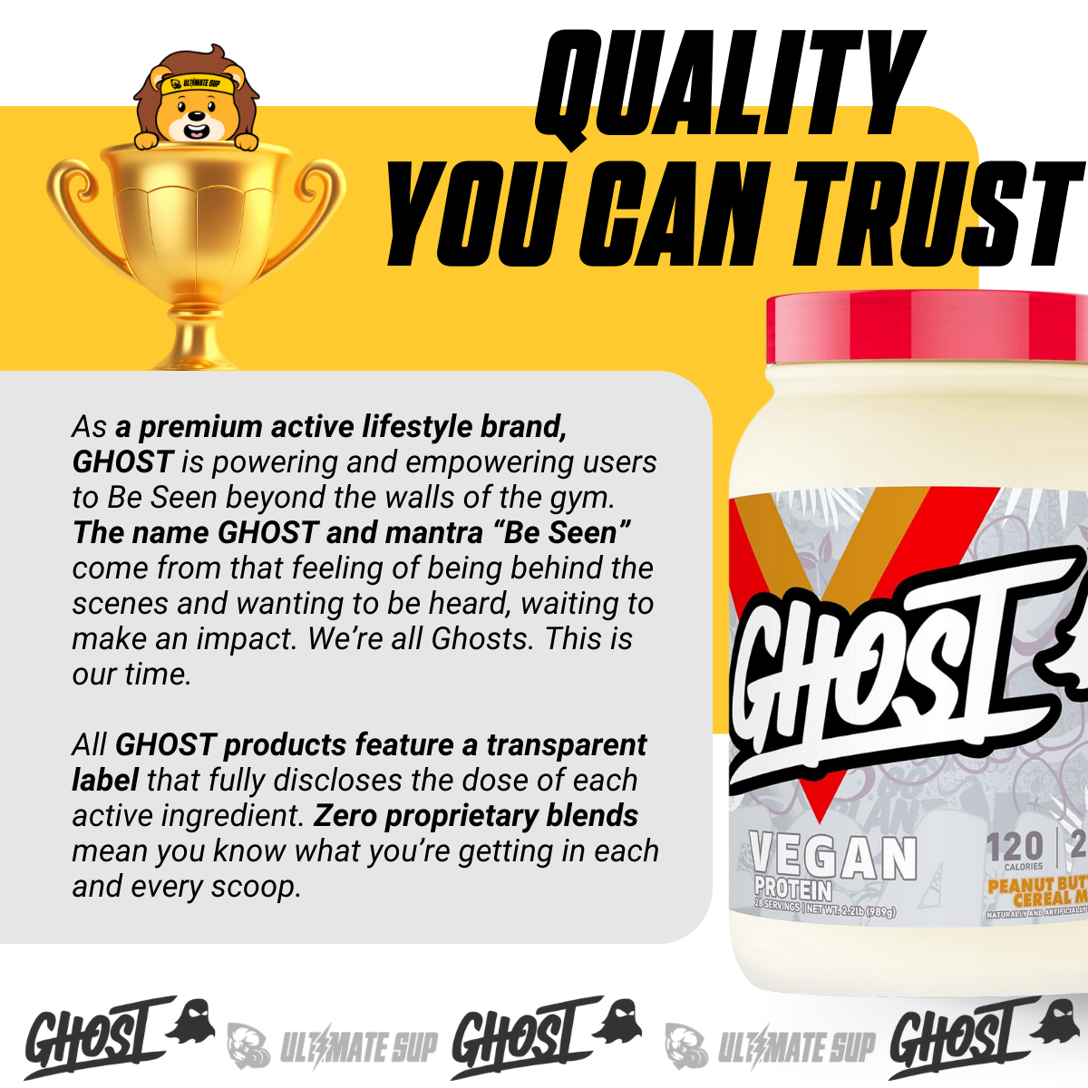 GHOST, Vegan Protein Powder, 2.2lbs - Ultimate Sup Singapore