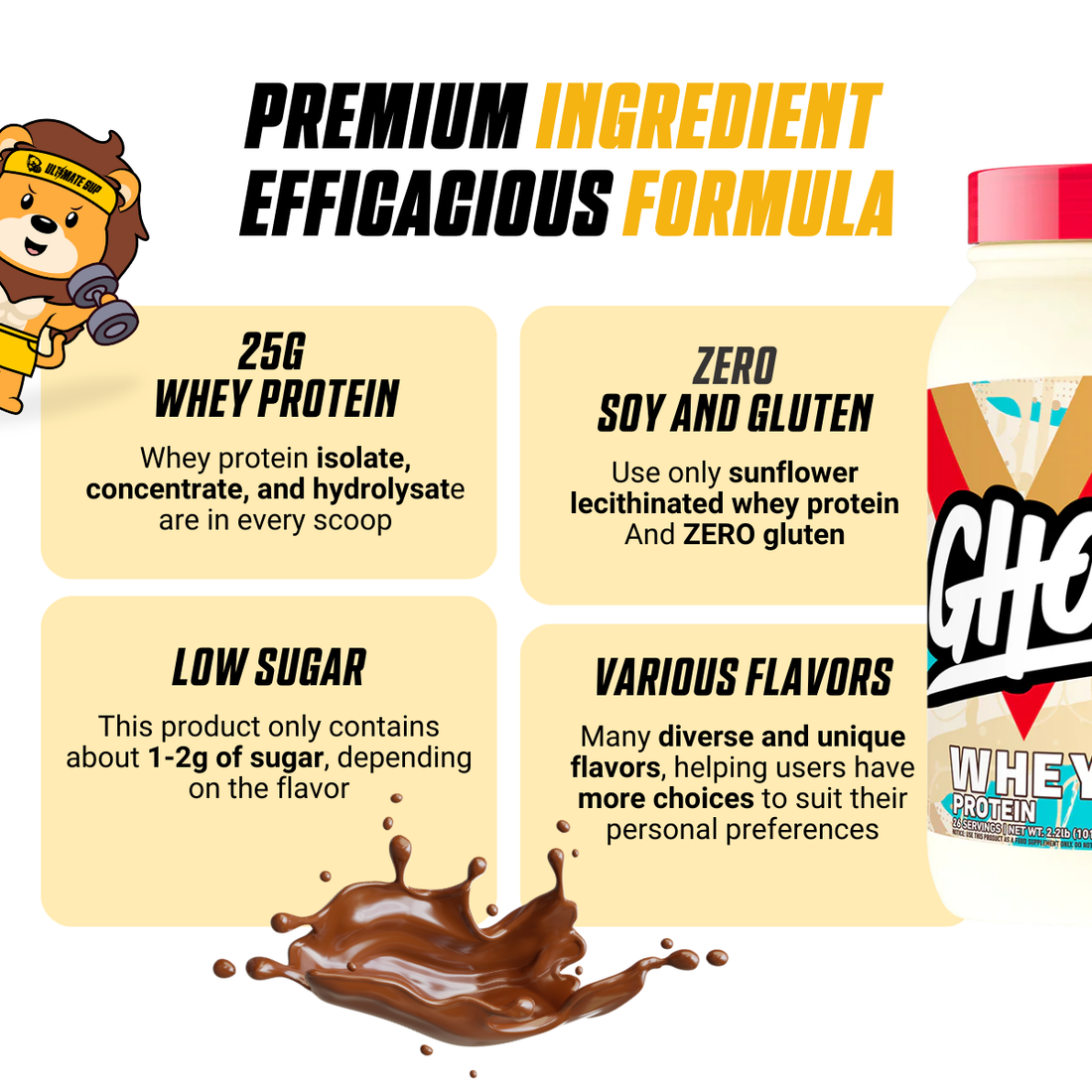 GHOST, Whey Protein Powder, 2-5lbs - Ultimate Sup Singapore