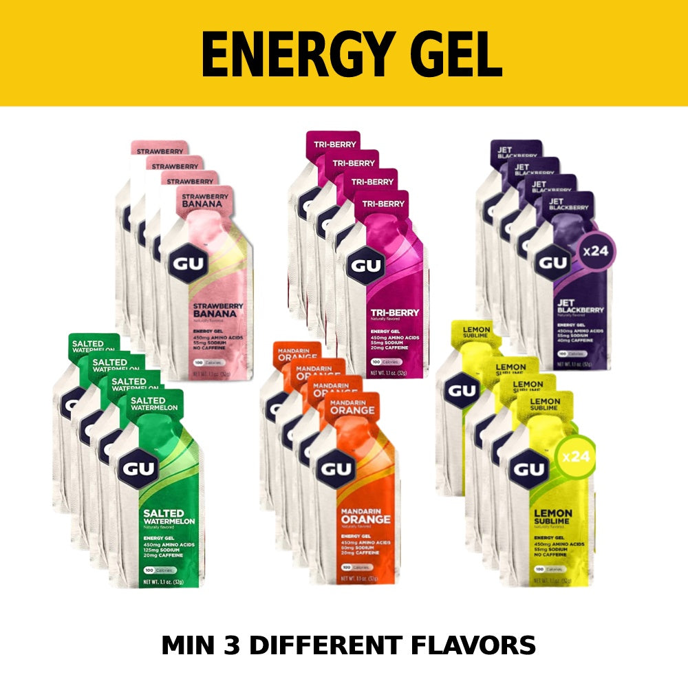 GU Energy Gel 24 Pack - Various Flavors - Ultimate Sup Singapore
