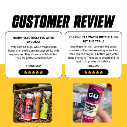 GU Energy, Hydration Drink Tablets, Electrolytes, Various Flavors, 4-8 tubes - Ultimate Sup Singapore