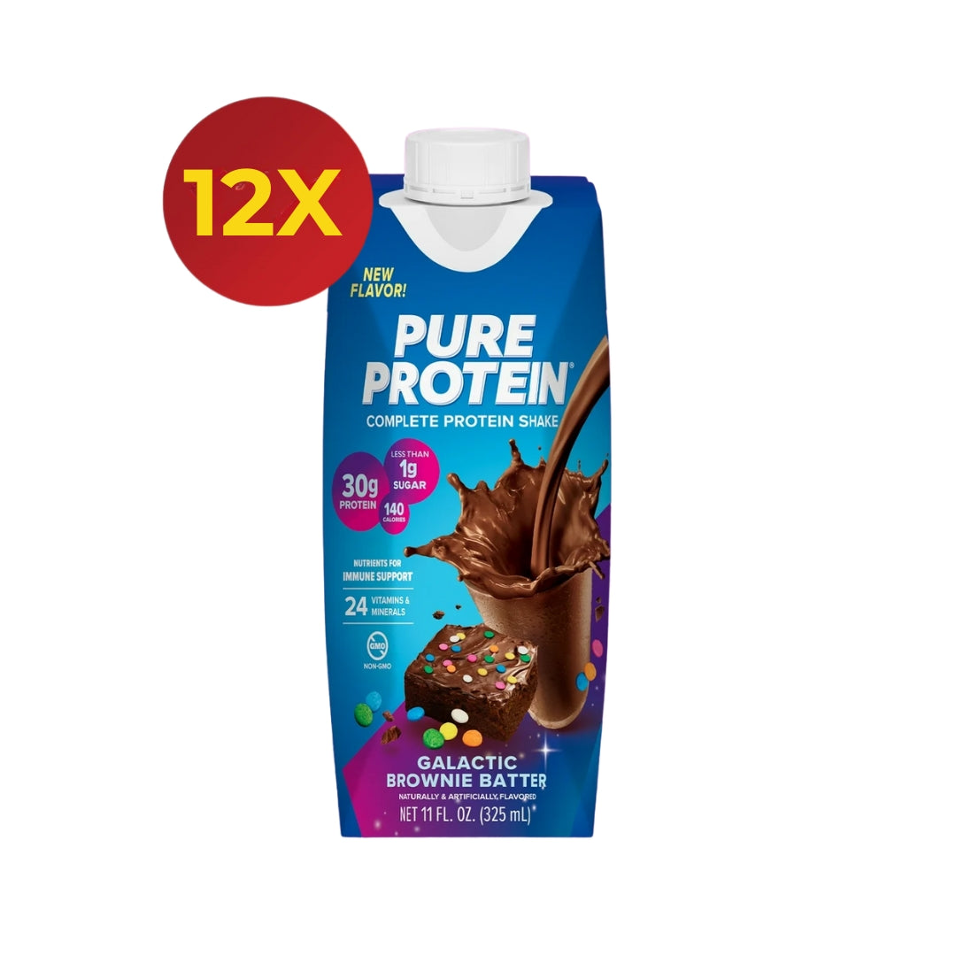 Pure Protein Shake, 30g Protein, Support Muscle, Vitamins, Keto Friendly, Various Flavors, 3-12 packs