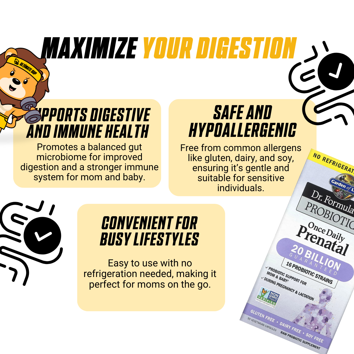 Garden of Life, Dr. Formulated Probiotics, Once Daily Prenatal, 30 Vegetarian Capsules - Ultimate Sup Singapore