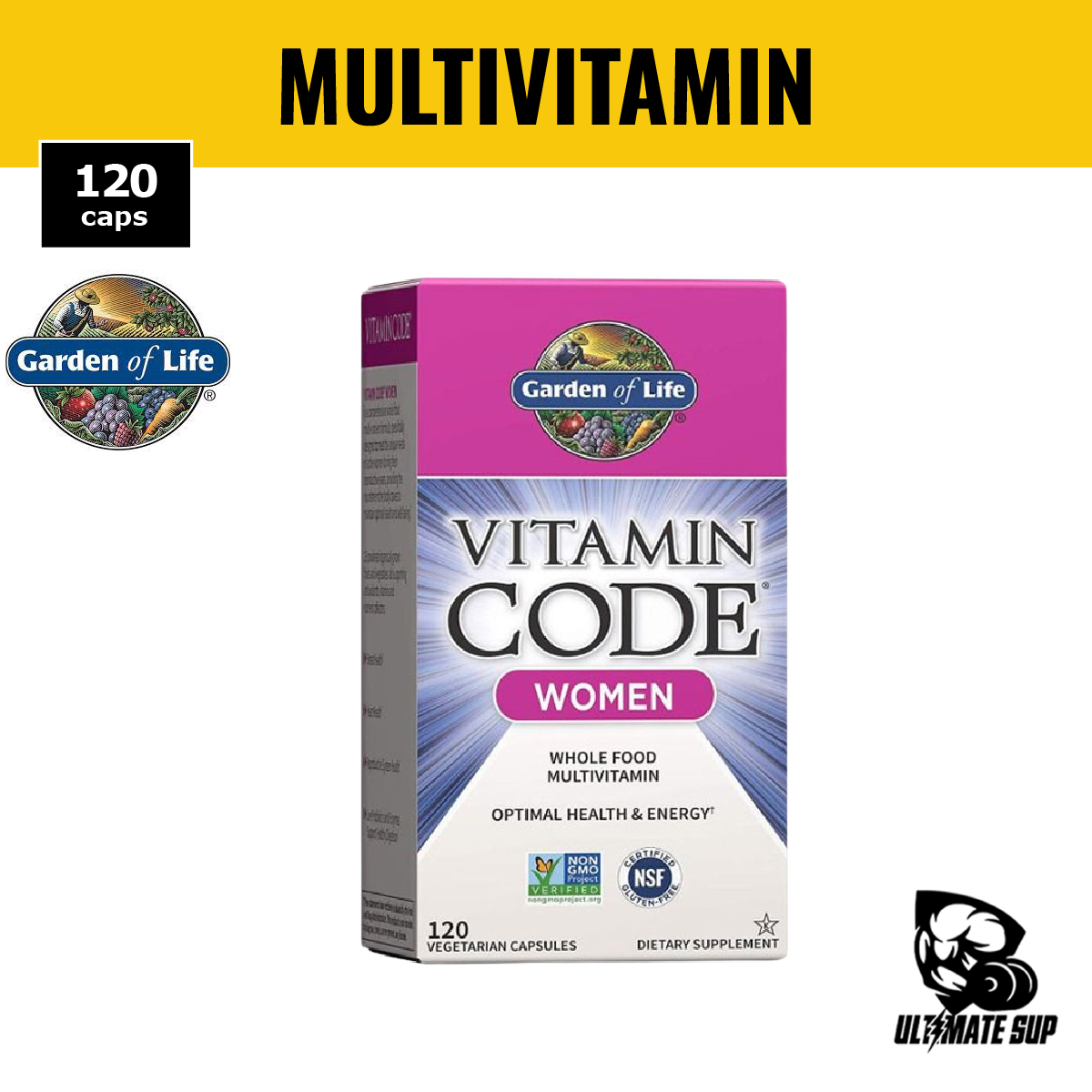 Garden of Life Multivitamin for Women, 120 caps - Ultimate Sup Singapore