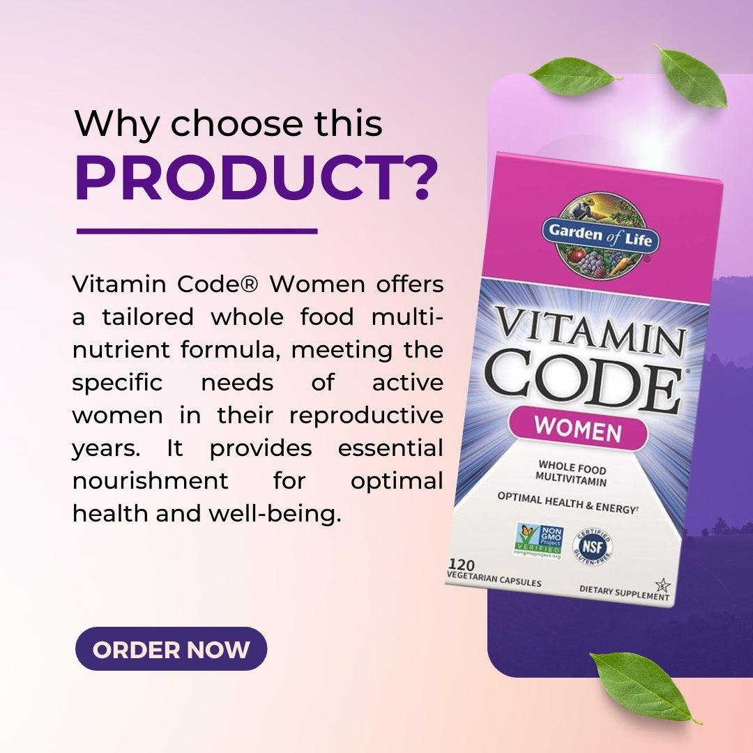 Garden of Life Multivitamin for Women, 120 caps - Ultimate Sup Singapore