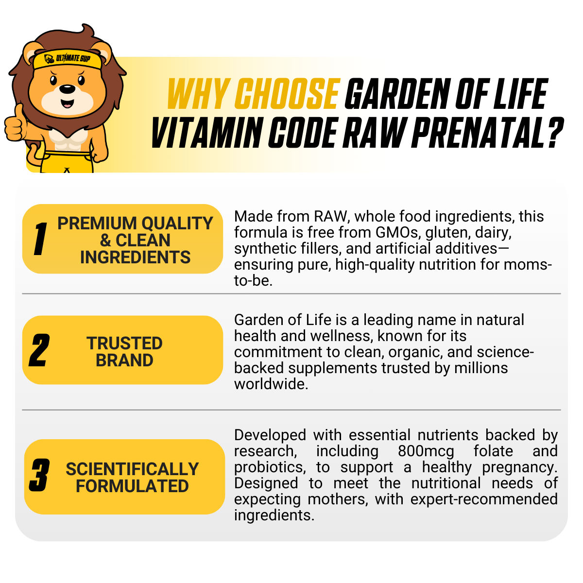 Garden of Life, Vitamin Code, Prenatal Vitamins, Immune Support for Mom and Baby, 90 Capsules - Ultimate Sup Singapore