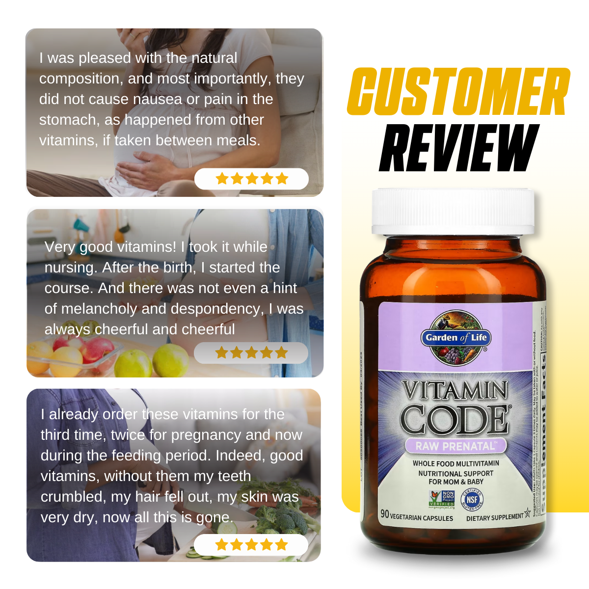 Garden of Life, Vitamin Code, Prenatal Vitamins, Immune Support for Mom and Baby, 90 Capsules - Ultimate Sup Singapore