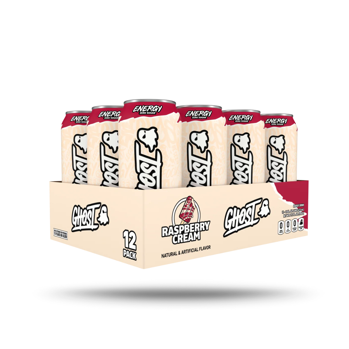 GHOST, Energy Drink, 200mg Caffeine, 12 Cans