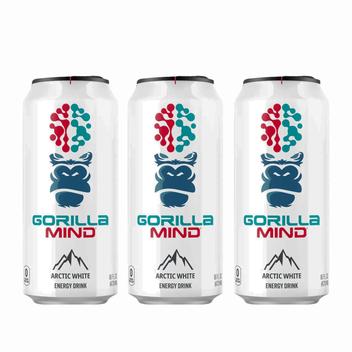 Gorilla Mind Energy Drink, 200mg Caffeine, Enhanced Focus and Mental Clarity, Zero Sugar, 3-12cans, Various Flavors - Ultimate Sup Singapore