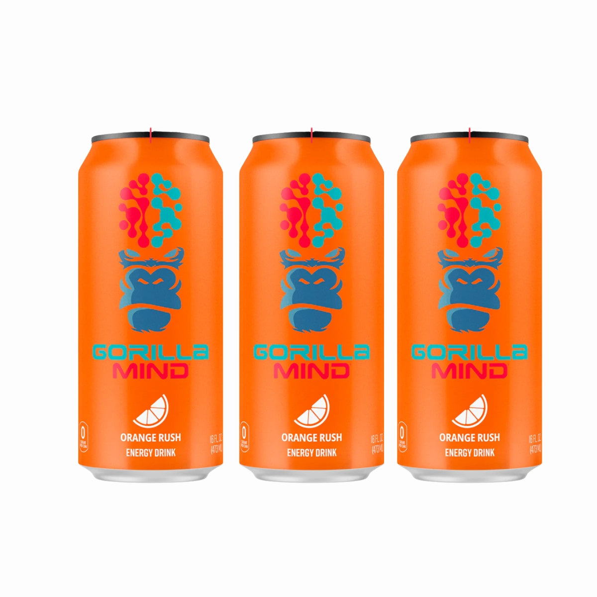 Gorilla Mind Energy Drink, 200mg Caffeine, Enhanced Focus and Mental Clarity, Zero Sugar, 3-12cans, Various Flavors - Ultimate Sup Singapore