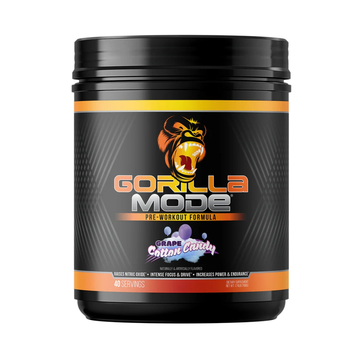 Gorilla Mind, Gorilla Mode Nitric Upgraded Stimulant Free Pre-Workout, Massive Pumps 40 servings - Ultimate Sup Singapore