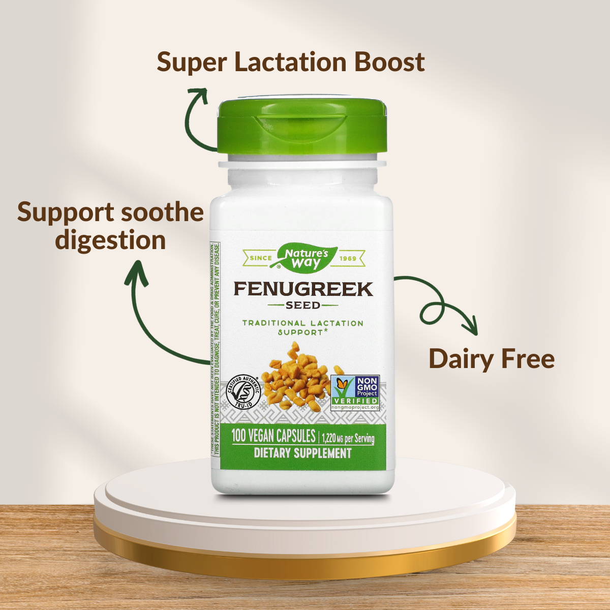 Nature's Way, Fenugreek Seed, 610 mg, 100-180 Vegan Capsules - Ultimate Sup Singapore