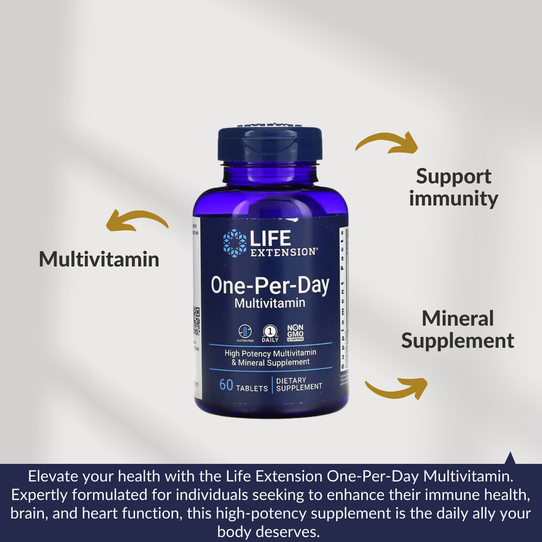 Life Extension, One-Per-Day Multivitamin, 60 Tablets - Ultimate Sup Singapore