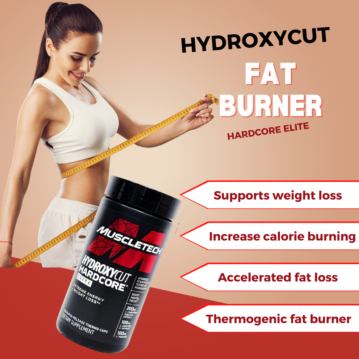 Hydroxycut, Hardcore Elite, 110-120 Caps - Ultimate Sup Singapore