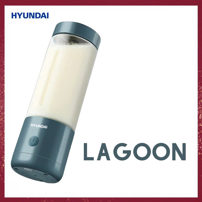 Hyundai Portable Automatic Blender Bottle | Personal Fruit Juicer | Protein Shaker 4 Blades 400ml - Ultimate Sup Singapore