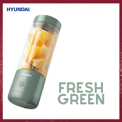 Hyundai Portable Automatic Blender Bottle | Personal Fruit Juicer | Protein Shaker 4 Blades 400ml - Ultimate Sup Singapore