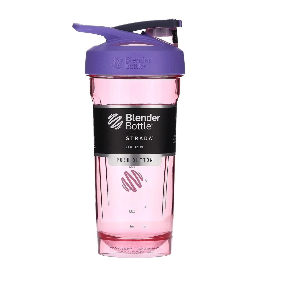 Blender Bottle STRADA Tritan Rounded Base with Lock Lid Anti Odor Protein Shaker, 28 oz - Ultimate Sup Singapore