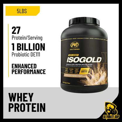 PVL Gold Series, Iso Gold - Whey Protein Isolate, 5 lbs