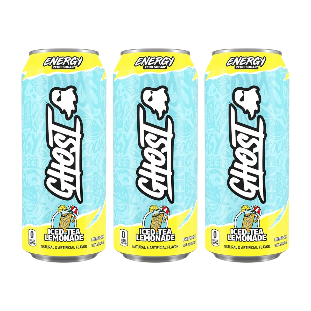 GHOST, Energy Drink, 200mg Caffeine, 12 Cans