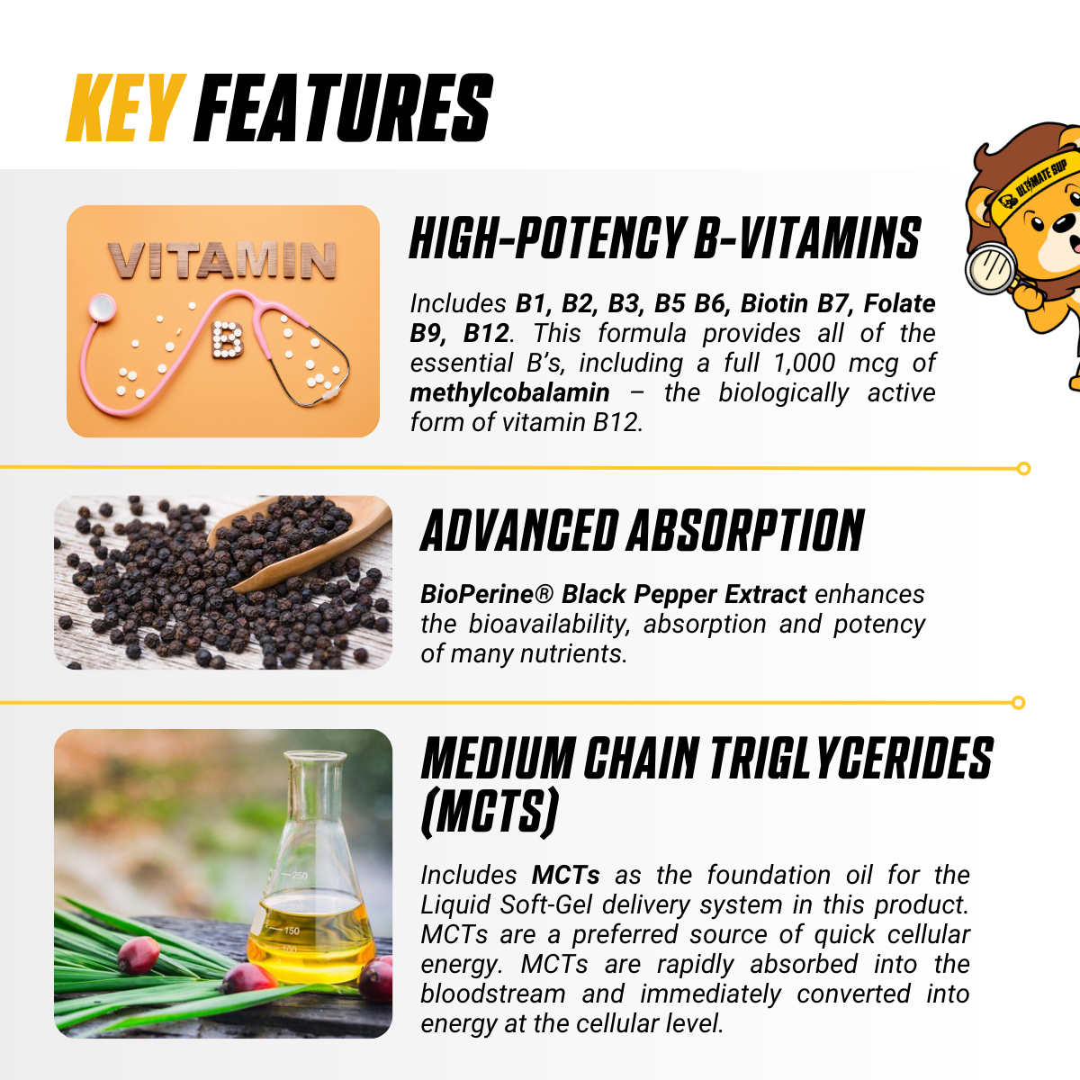 Irwin Naturals, Mega B-Complex with Quick Energy MCT's, 60 Liquid Soft-Gels - Ultimate Sup Singapore