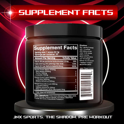 JNX Sports, Shadow! Pre-Workout, 30 Sers - Ultimate Sup Singapore