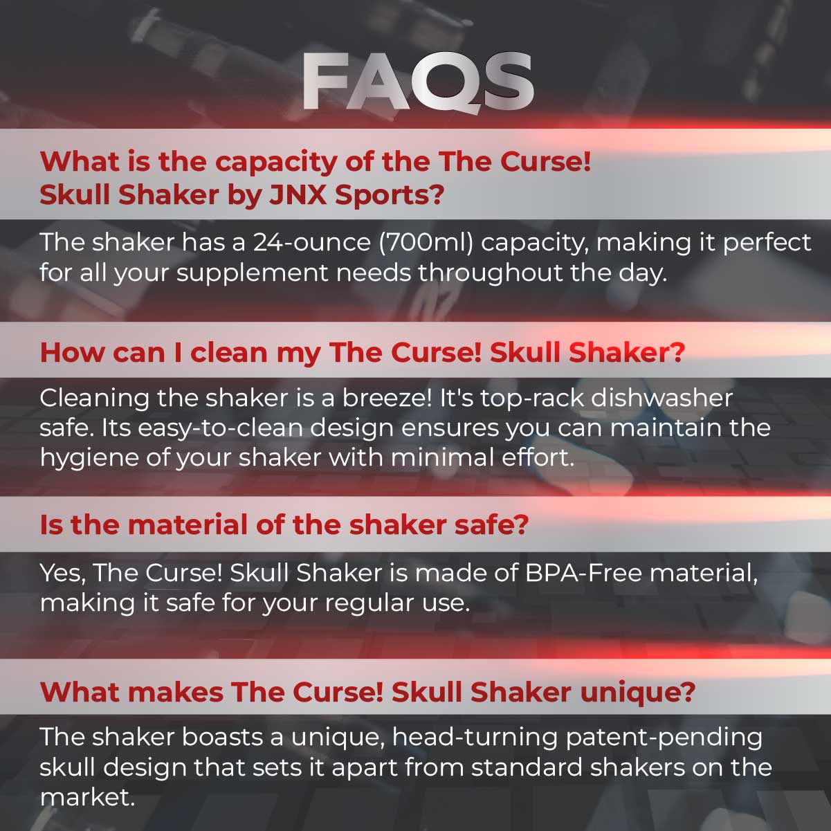 JNX Sports, Shaker Bottle, Full Black, 24 oz - Ultimate Sup Singapore