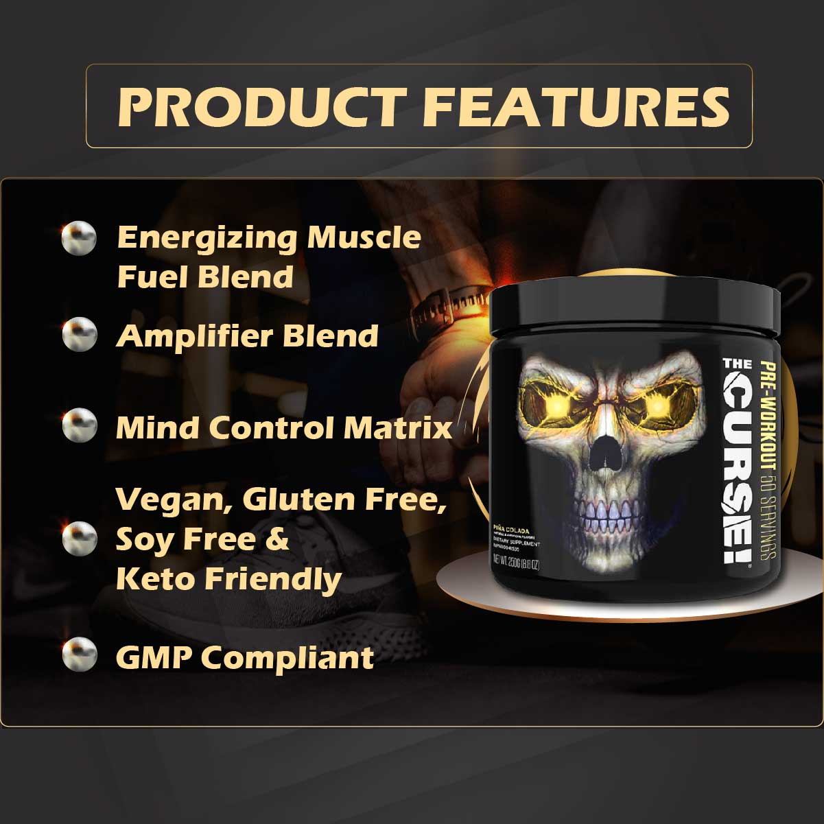 JNX Sports, The Curse Pre-Workout 20-50 sers - Ultimate Sup Singapore