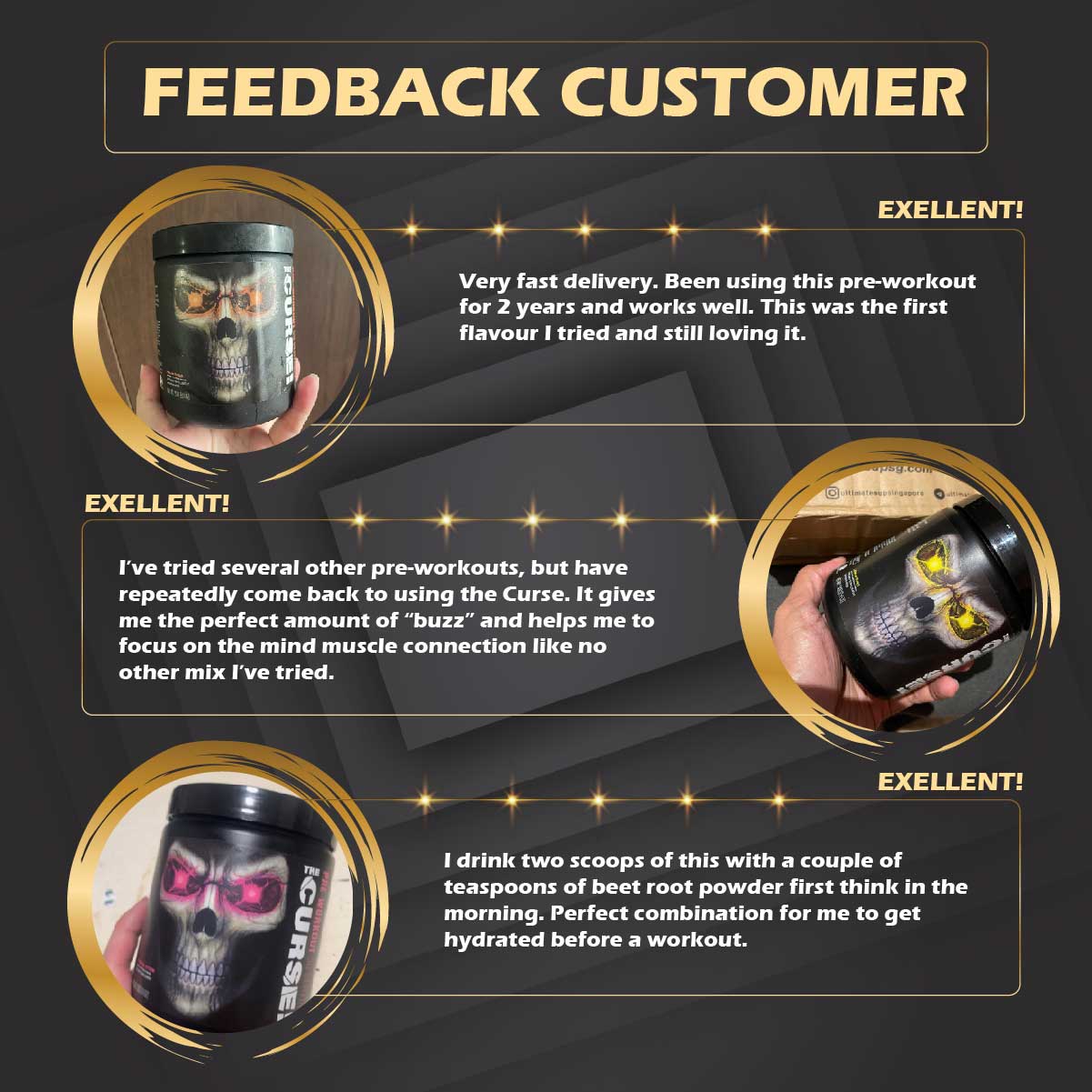 JNX Sports, The Curse Pre-Workout 20-50 sers - Ultimate Sup Singapore