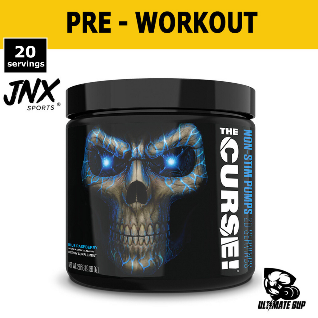 JNX Sports | The Curse Non-Stim Pumps | Pre- Workout | 20 servings | Various Flavors 266g