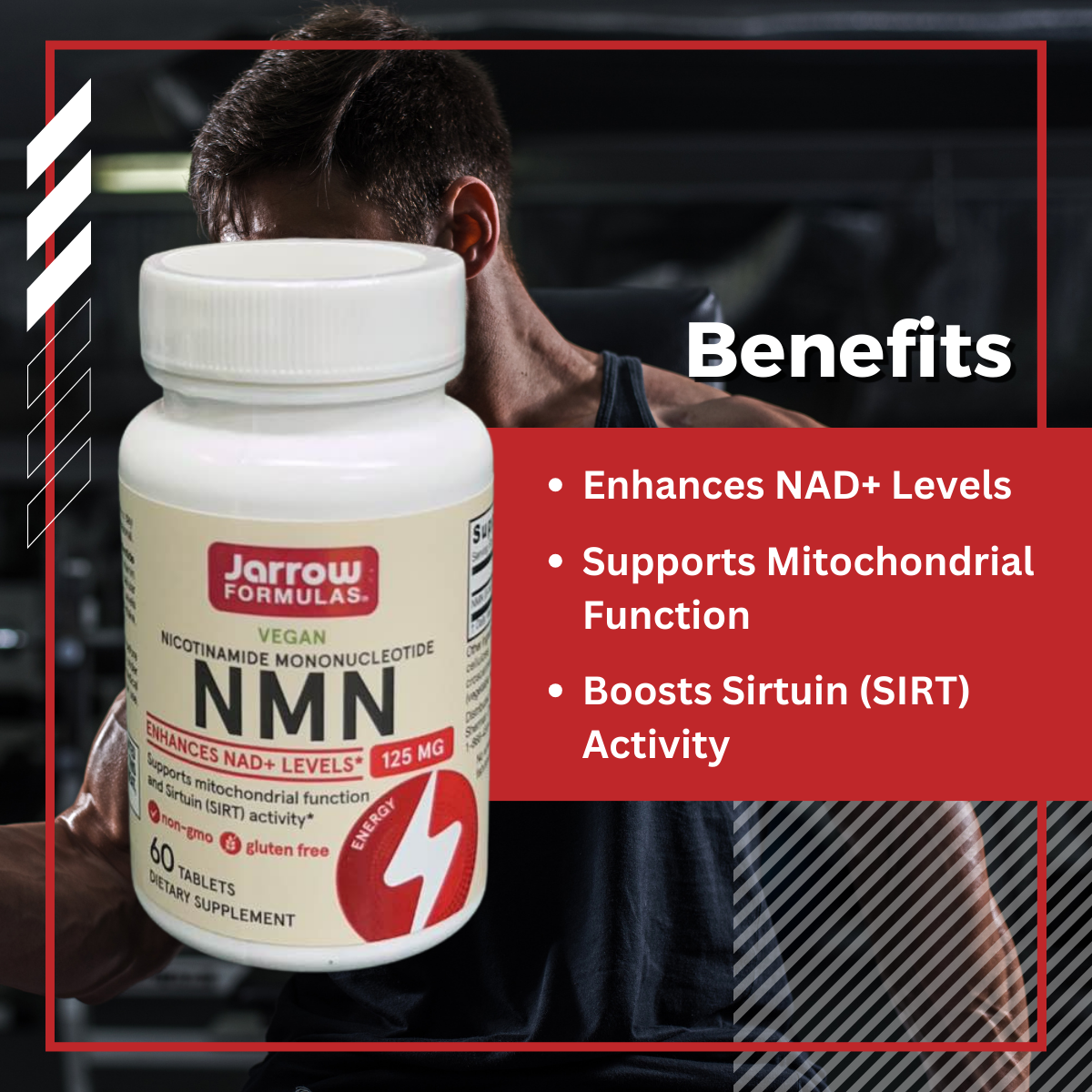 Jarrow Formulas, NMN (Nicotinamide Mononucleotide), 125 mg, 60 Tablets - Ultimate Sup Singapore