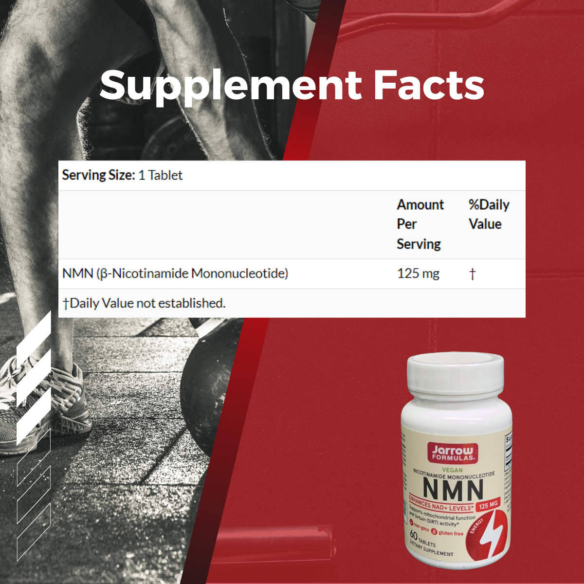 Jarrow Formulas, NMN (Nicotinamide Mononucleotide), 125 mg, 60 Tablets - Ultimate Sup Singapore