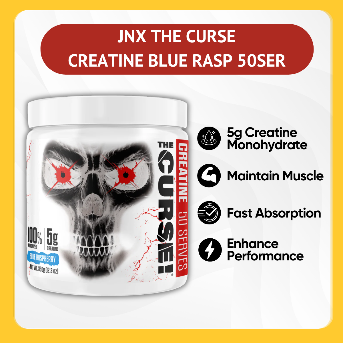 JNX Sports, The Curse! Micronized Creatine Monohydrate