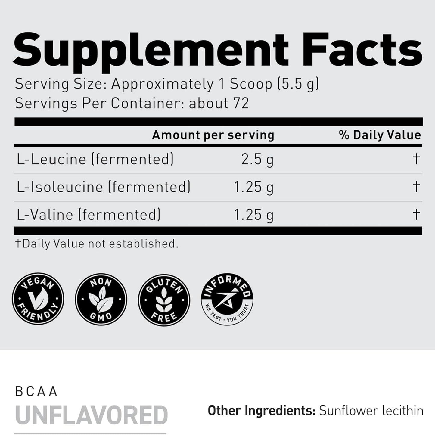 Kaged BCAA 2:1:1, Third Party Tested by Informed Choice, 98% Purity, Unflavored, 400g - Ultimate Sup Singapore