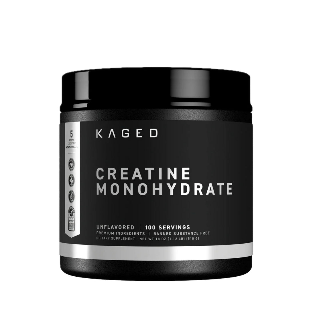 Kaged Creatine Monohydrate, Informed-Sport Certified, Build Muscle, Increase Strength 100 servings - Ultimate Sup Singapore