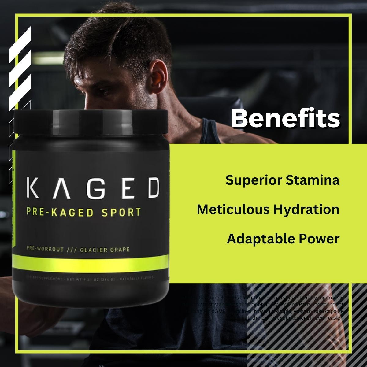 Kaged, PRE KAGED Sport, Pre Workout, 20 servings - Ultimate Sup Singapore